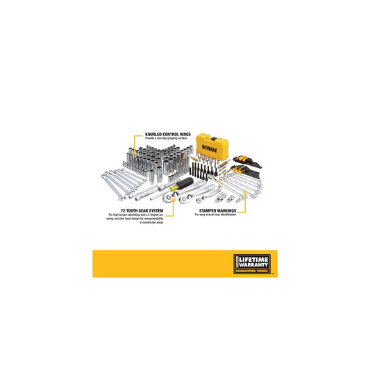 DEWALT 메카닉 툴 세트 168피스 DWMT73803 1/4" 3/8" 드라이브 소켓 렌치 2번 사진