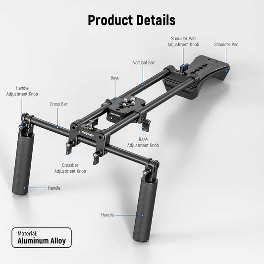 NEEWER SR004 숄더 릭 키트 15mm 로드 40cm 2번 사진
