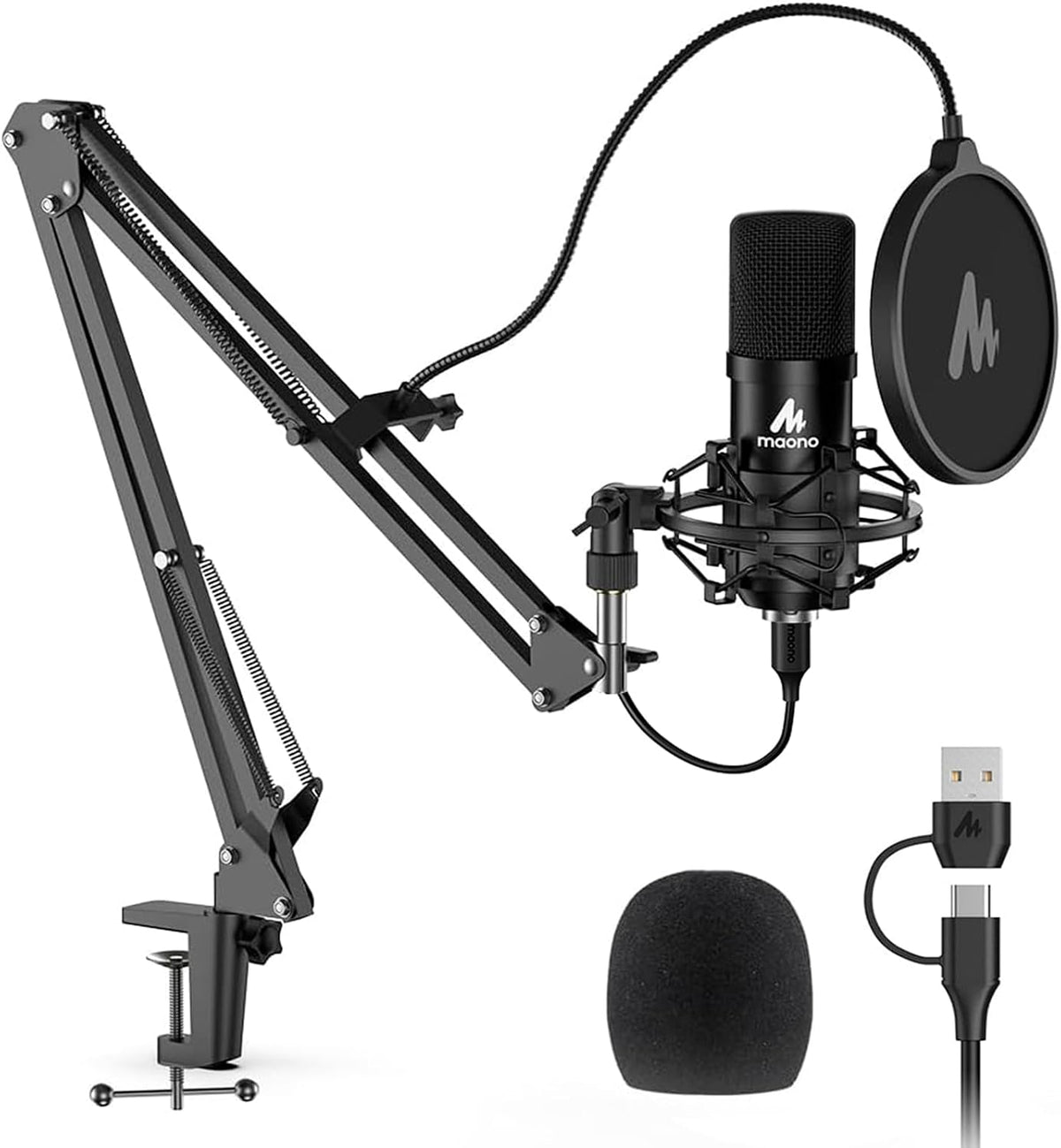 MAONO A04 USB 마이크, 192kHz/24Bit 컨덴서 마이크 키트 1번 사진