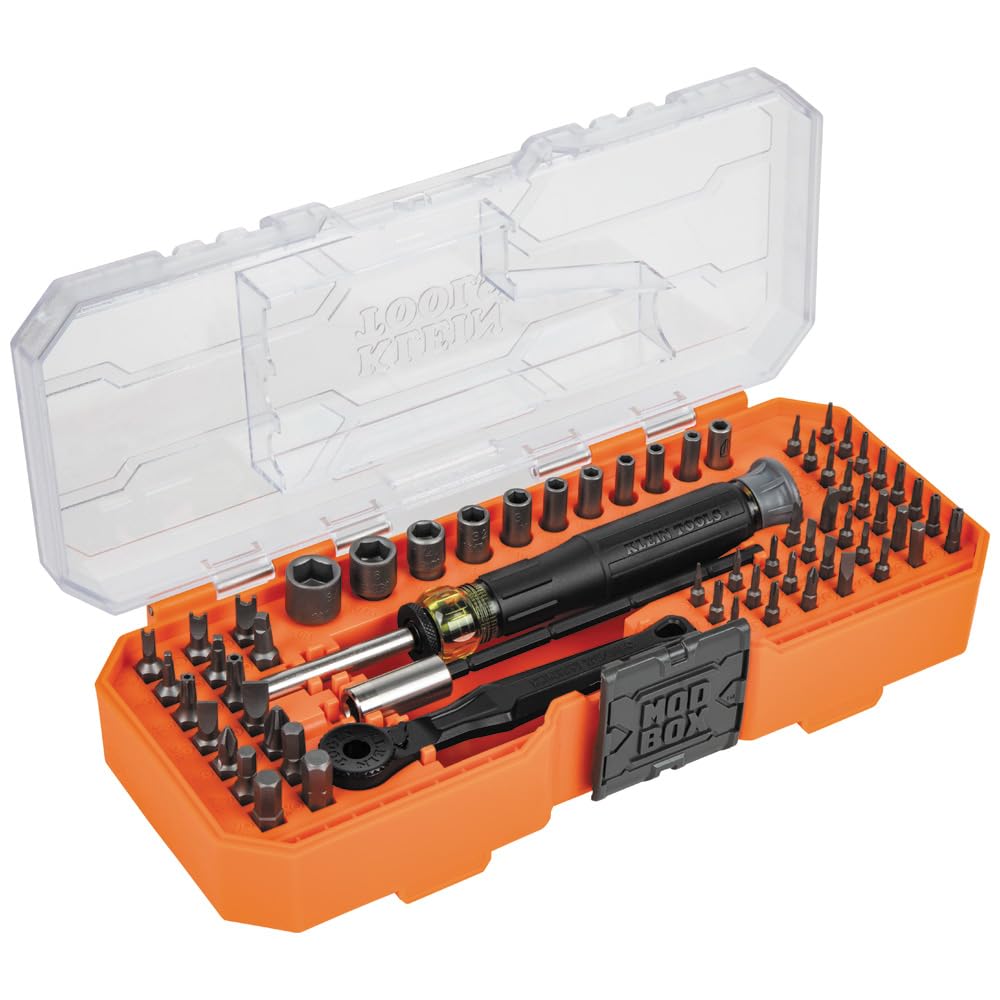 KLEIN TOOLS 정밀 라쳇 스크루드라이버 세트 60pcs 너트 드라이버 포함 3.5mm 1/4인치 9번 사진
