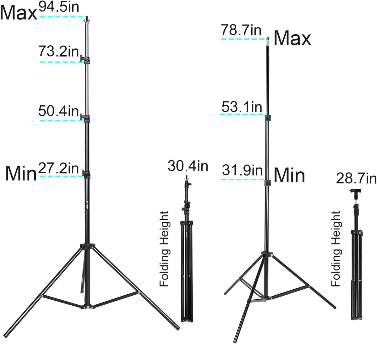 LDGHO 사진 조명 키트 8.5x10ft 배경 스탠드 5500K 800W 5번 사진
