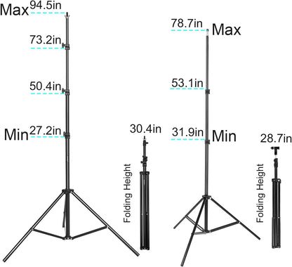 LDGHO 사진 조명 키트 8.5x10ft 배경 스탠드 5500K 800W 5번 사진