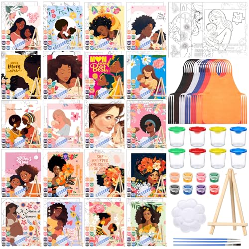 Sherr 프리드로잉 캔버스 페인팅 키트 140pcs 20세트 1번 사진