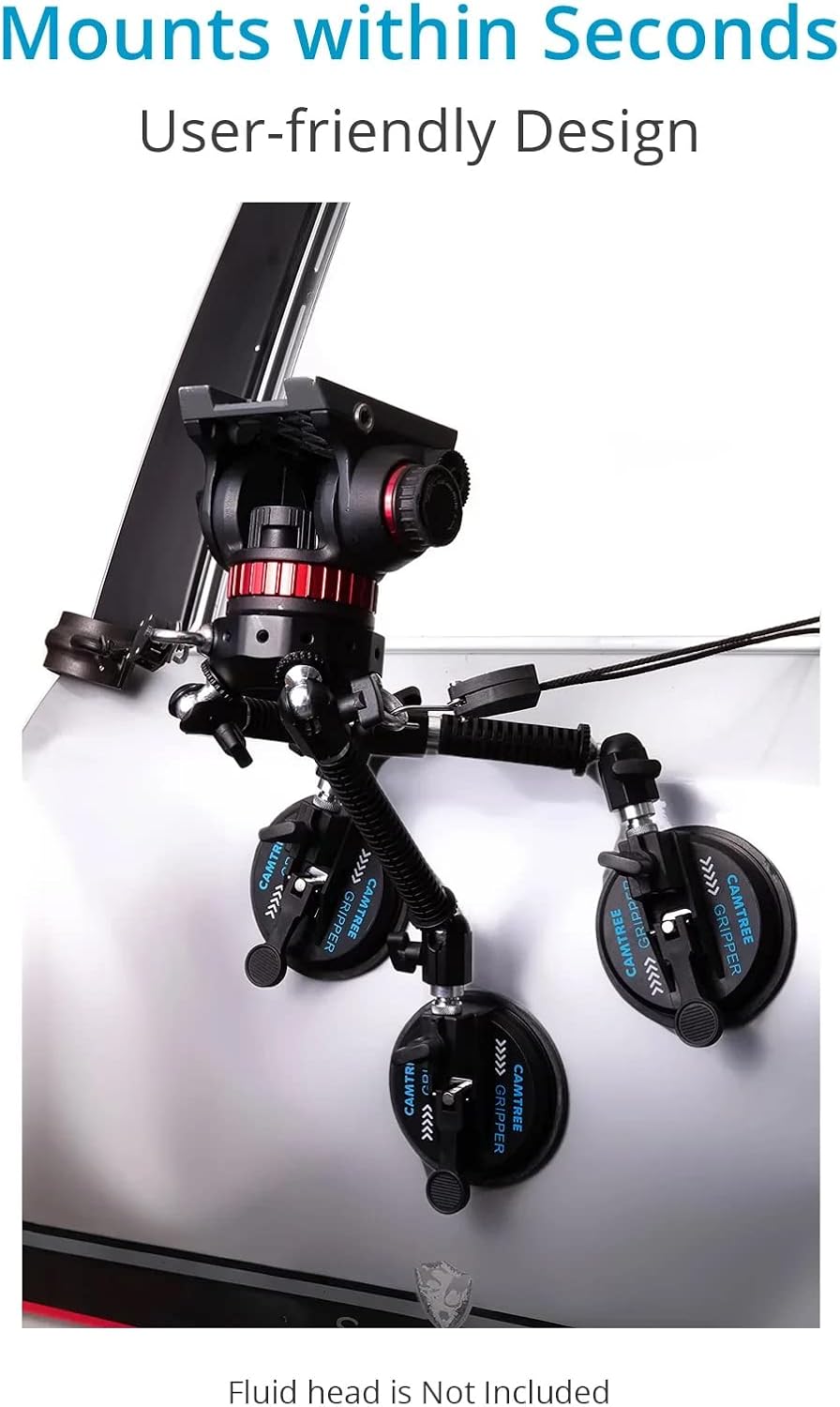 Camtree 카메라 그립 G-51 흡착 차량 마운트 퀵락 20kg 최대하중 5번 사진