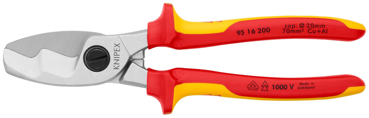 KNIPEX 1000V 절연 케이블 시어 이중 날 200 mm 95 16 200 7번 사진