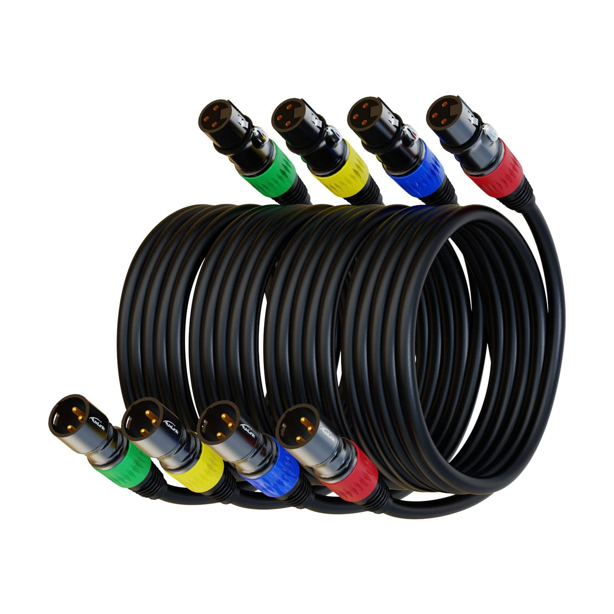 AuxLink XLR 마이크 케이블 멀티컬러 11번 사진