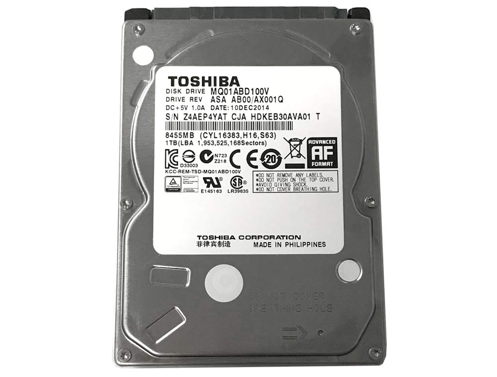 TOSHIBA 2.5인치 내장 하드디스크 MQ01ABD100V 1TB 1번 사진