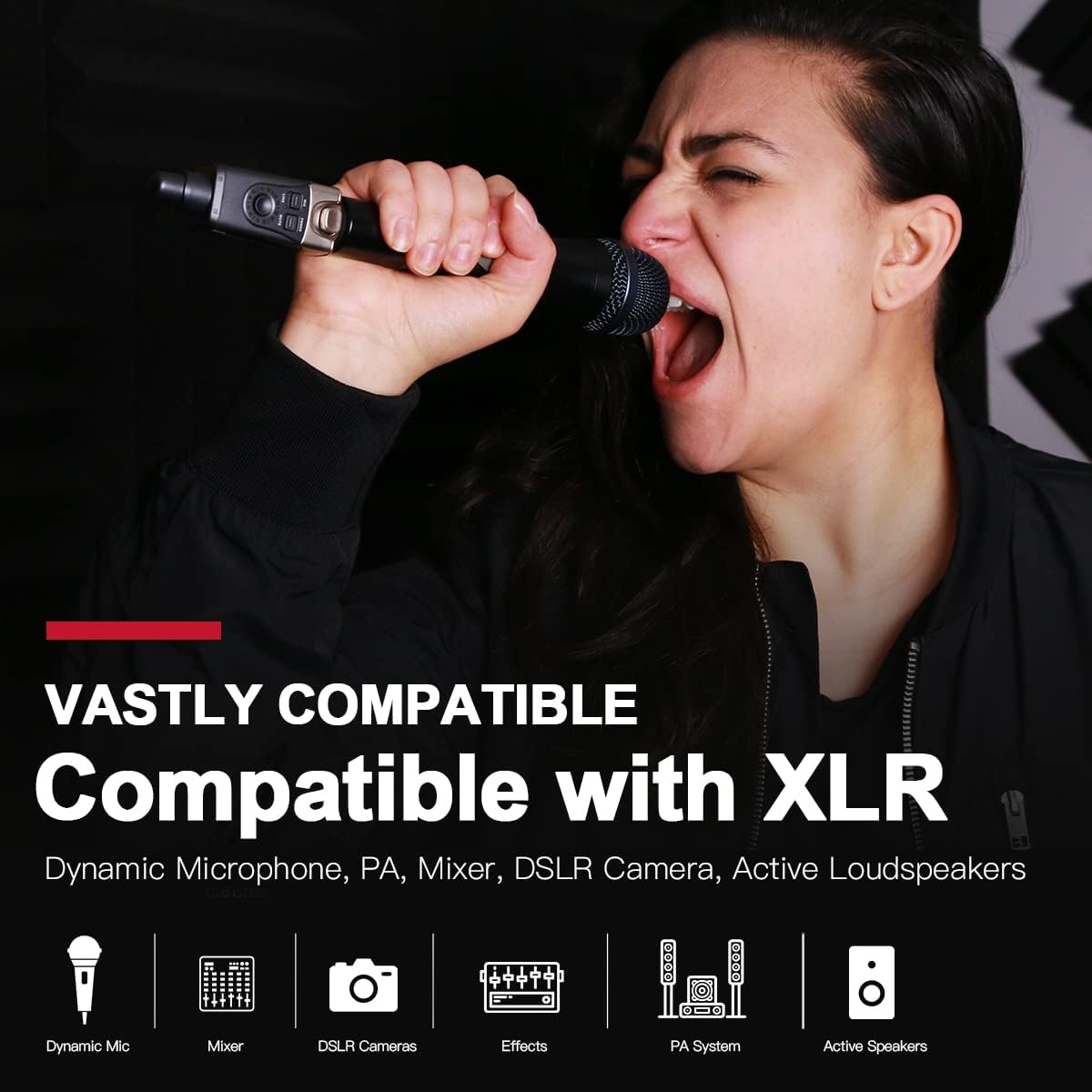 Xvive U3 다이나믹 마이크 무선 시스템 XLR 송수신기 2.4GHz 27m 6번 사진