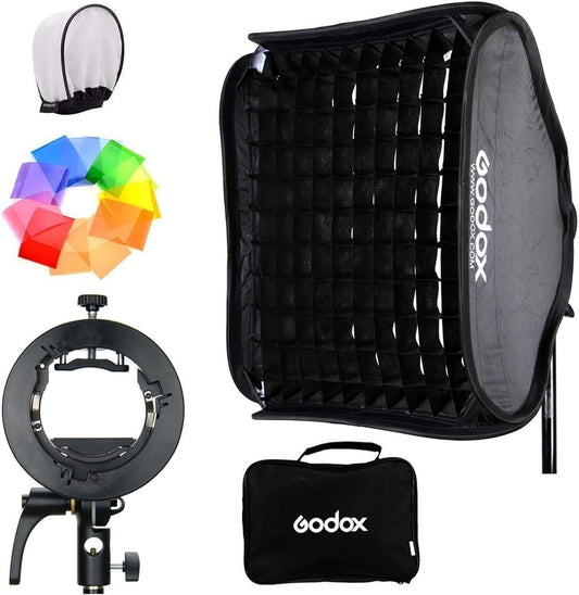 GODOX S2 스피드라이트 브래킷 80×80cm 소프트박스 그리드 키트 1번 사진