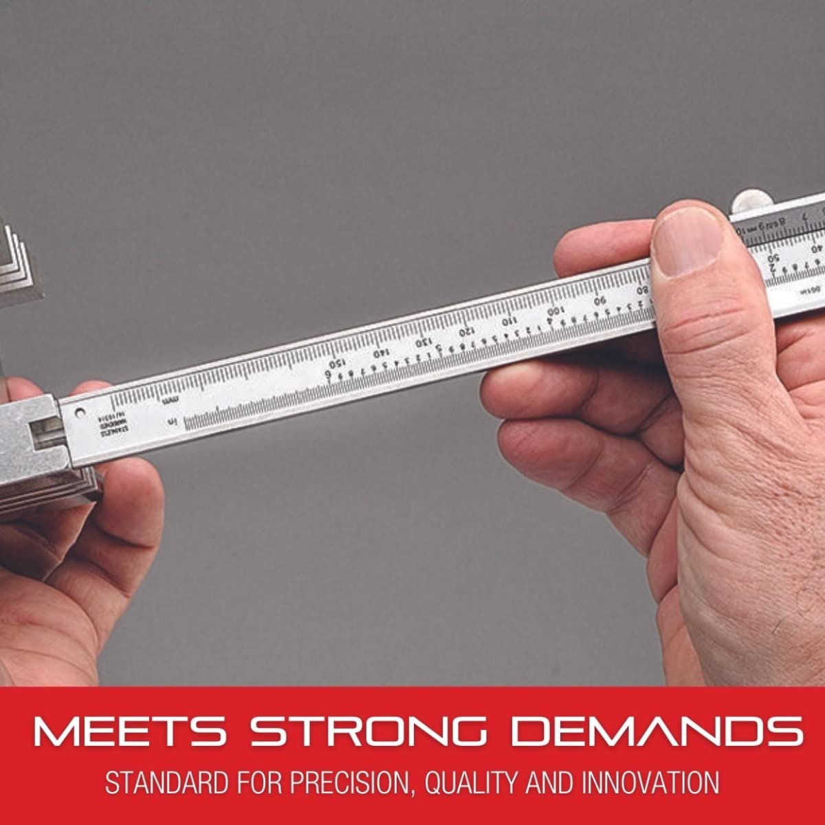 Starrett 버니어 캘리퍼스 경화 스테인리스 스틸 깊이 막대 잠금 나사 블랙 눈금 5번 사진
