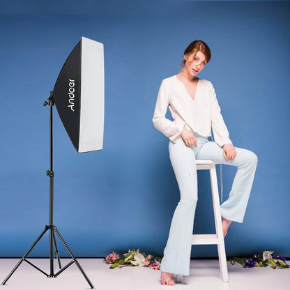 Andoer 사진 조명 소프트박스 키트 LED 라이트 스탠드 8번 사진
