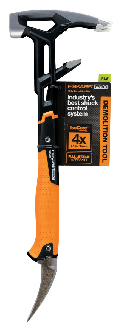 Fiskars 프로 아이소코어 18인치 렉킹바 충격흡수 해머 크로우바 1번 사진