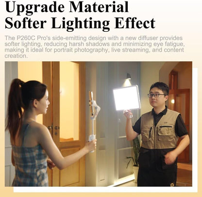 GODOX P260C Pro LED 비디오 패널 라이트 45W Bi-Color 2800K-6500K 5번 사진