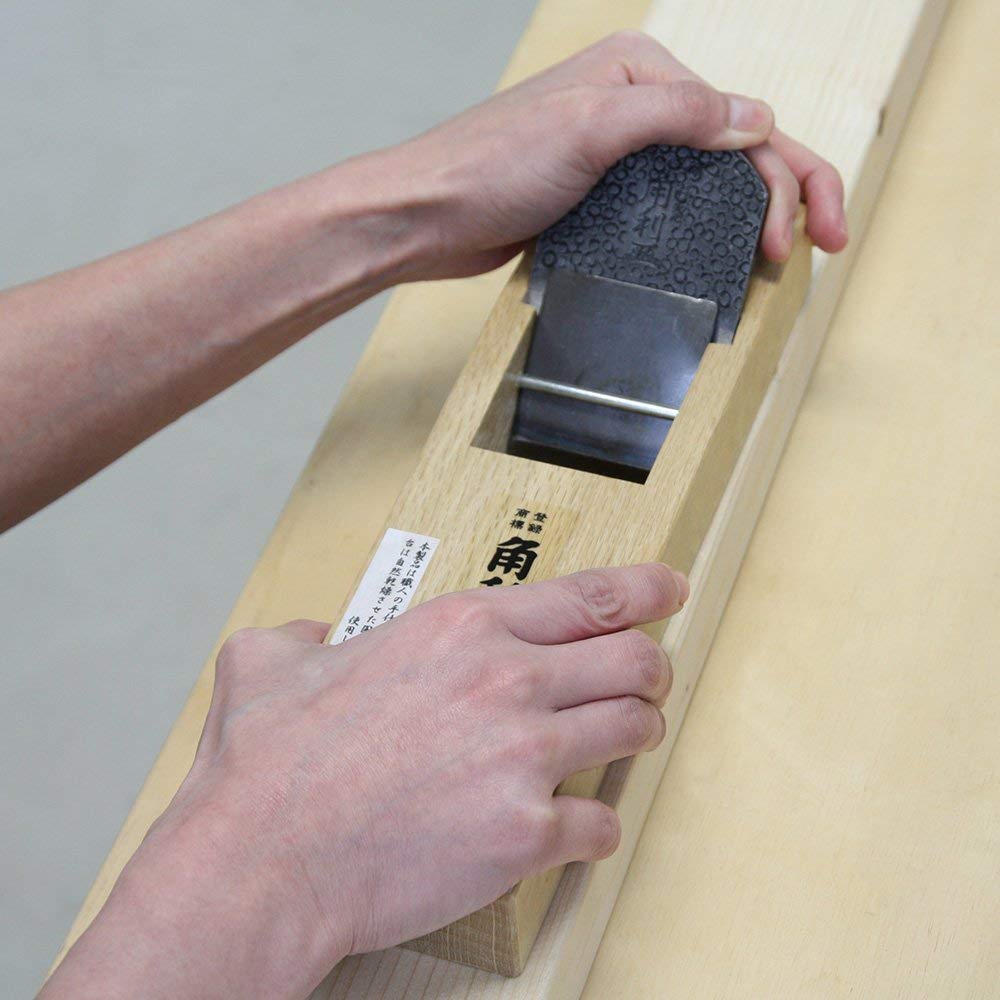 KAKURI 일본식 목공 대패 60mm 화이트오크 몸체 10.2 x 3 x 2.8인치 4번 사진