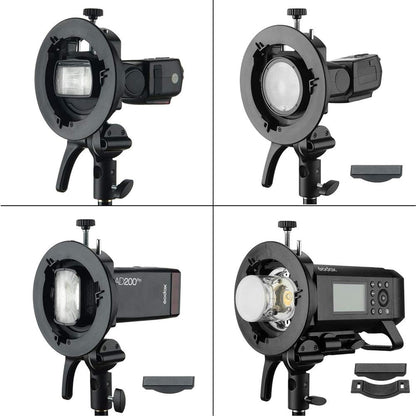 GODOX 소프트박스 80x80cm 그리드 포함 S2 S-Type 플래시 브래킷 보울렌즈 마운트 5번 사진