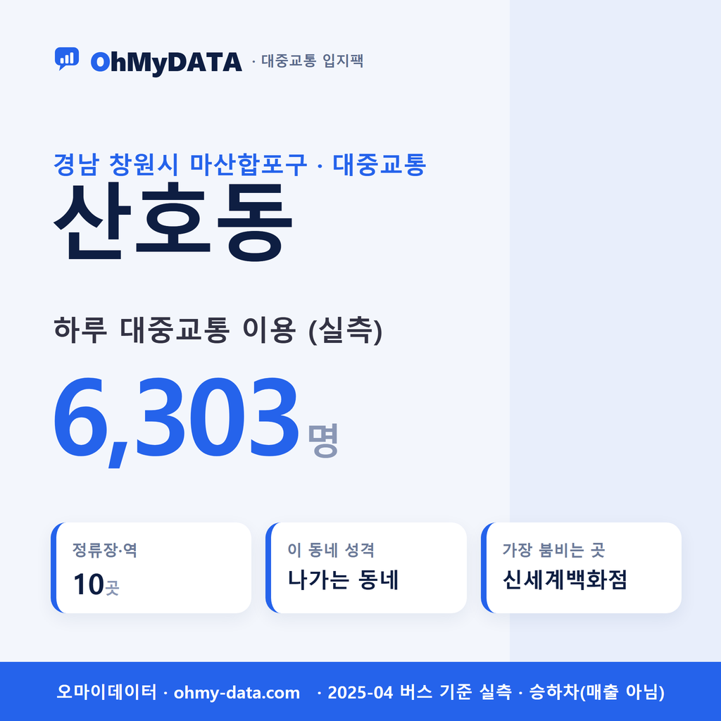 산호동 대중교통 입지팩 표지