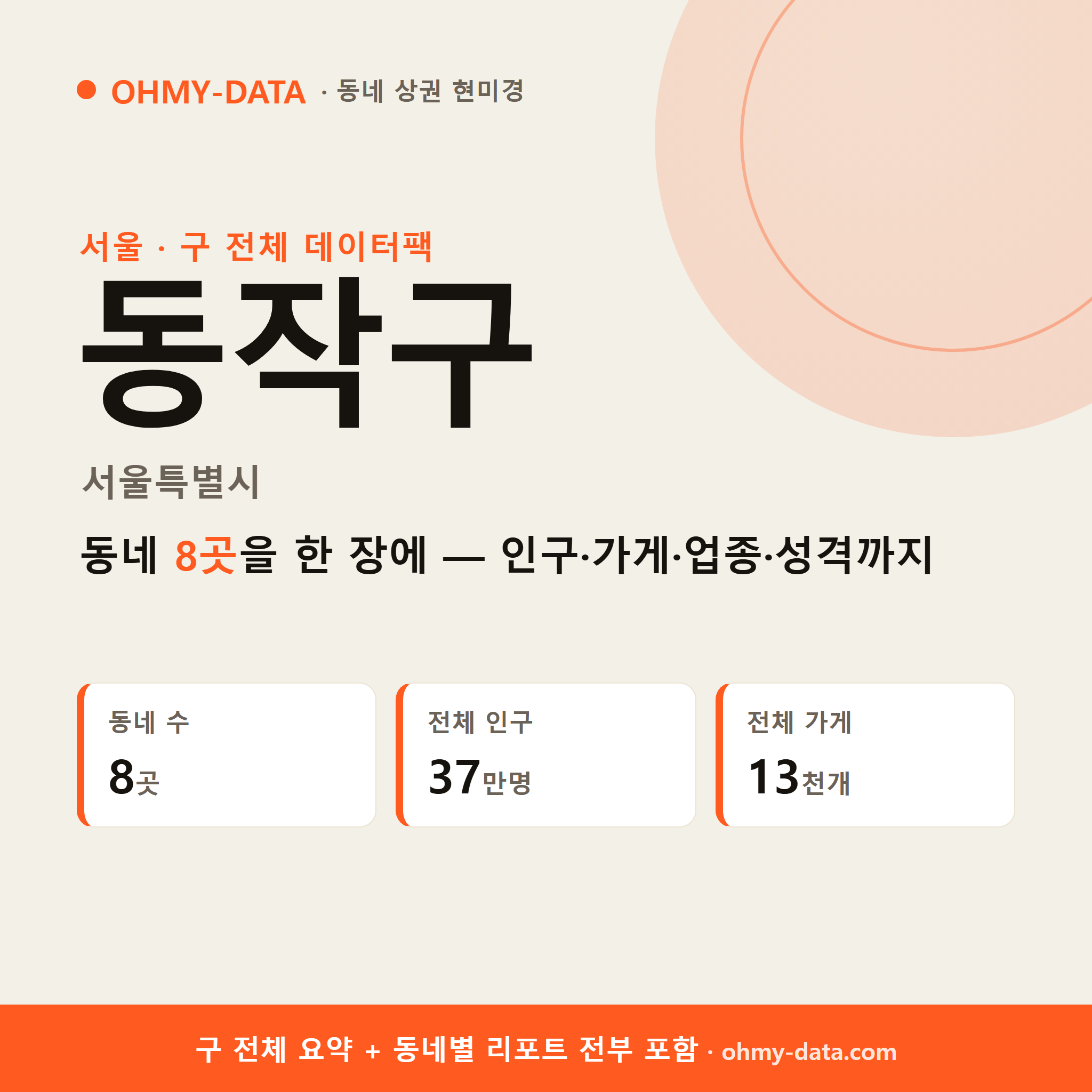 동작구 상권 데이터팩