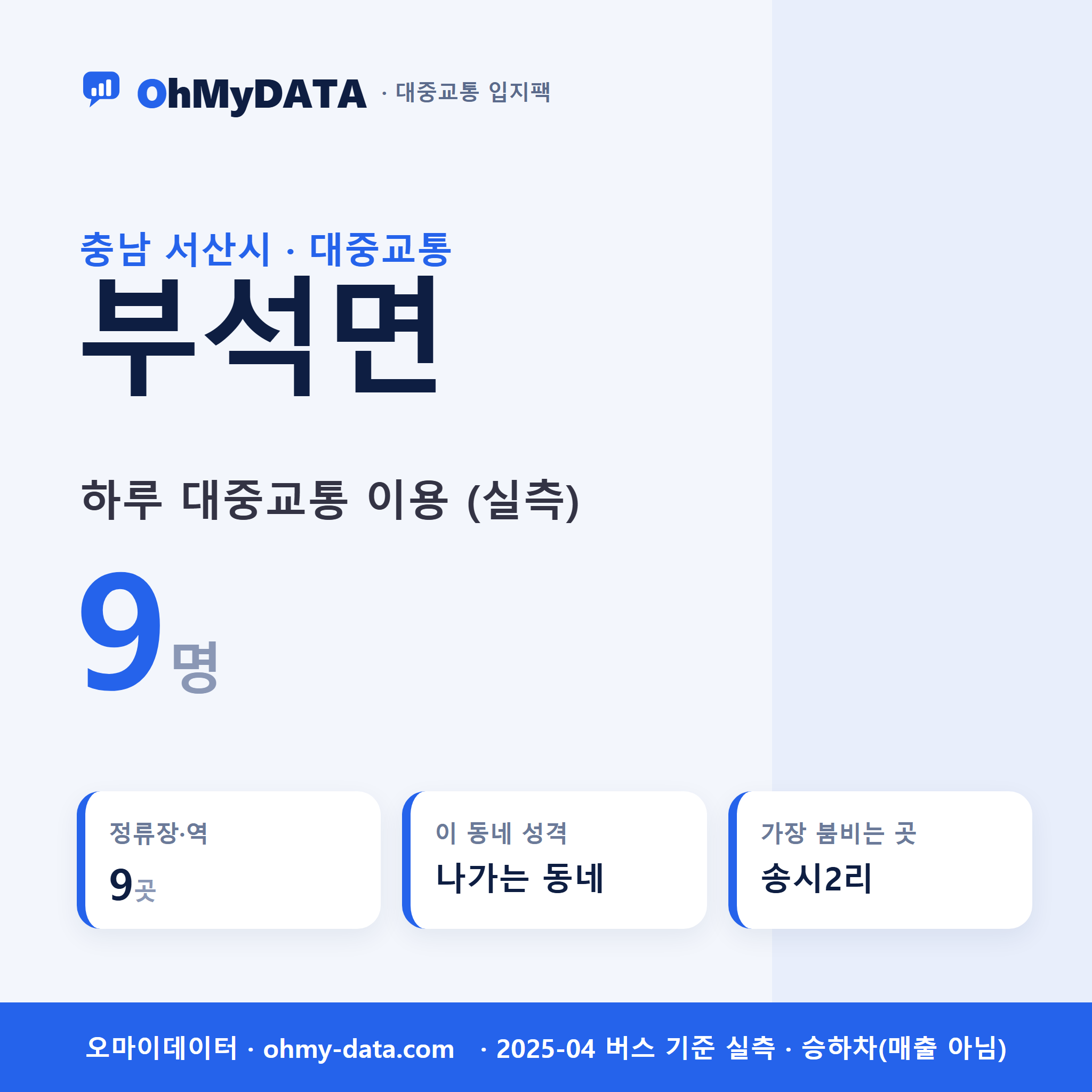 부석면 대중교통 입지팩 표지