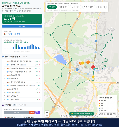 인터랙티브 지도 미리보기(실제 상품은 클릭형 HTML)