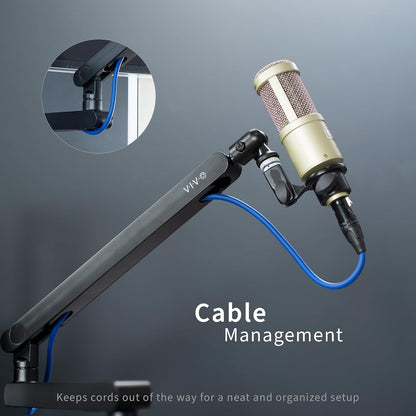 VIVO 마이크 붐 스탠드 STAND-MIC03L 데스크 클램프 5.6cm 두께 2kg 하중 8번 사진
