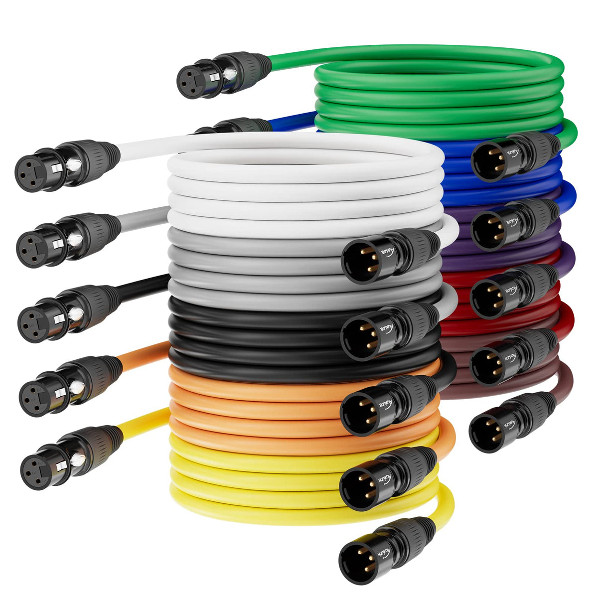AuxLink XLR 마이크 케이블 멀티컬러 14번 사진