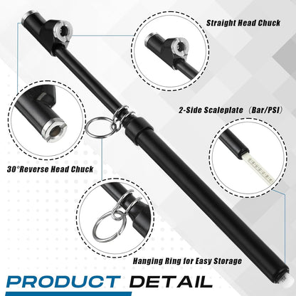 Tallew 듀얼 헤드 타이어 공기압 게이지 10개 세트 10-150PSI 1-10Bar 4번 사진