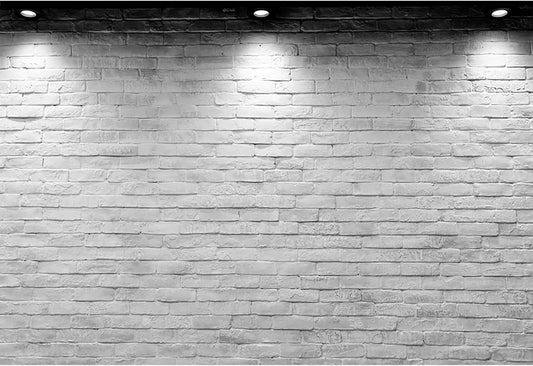Baocicco 스튜디오 배경 White Brick Wall 12x10ft 벽돌 배경 1번 사진