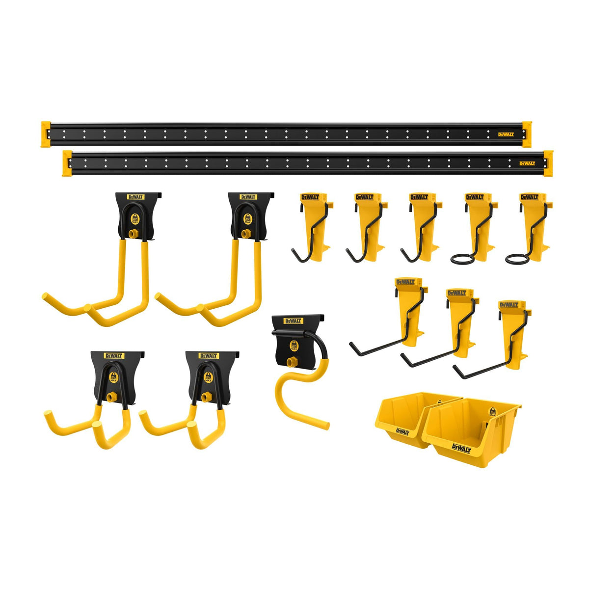 DEWALT 파워툴 정리함 10종 세트 메탈 레일 포함 4번 사진