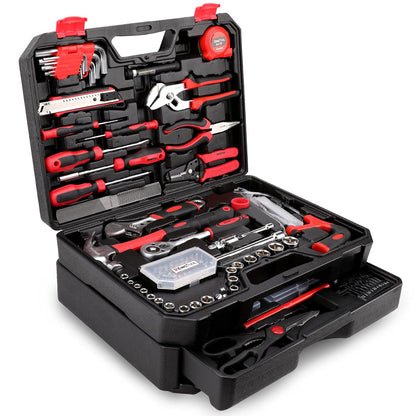 KingTool 가정용 수리 공구 세트 325Pcs 1/4인치 3/8인치 소켓 렌치 줄자 플라이어 10번 사진