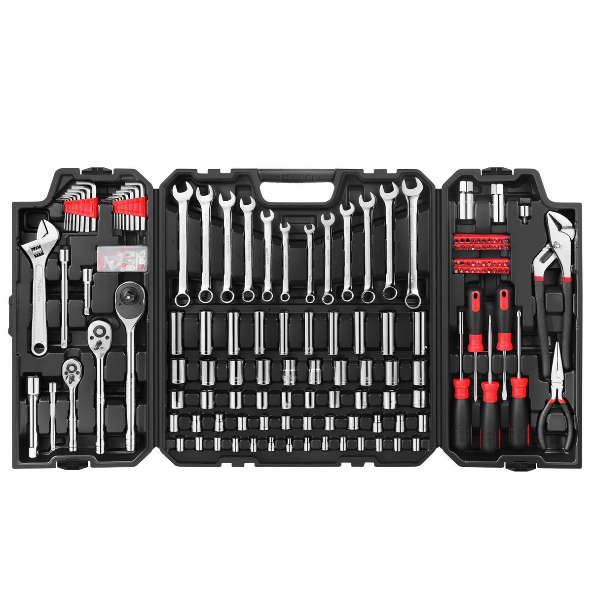 Generic Eastvolt 기계 공구 세트 248pcs SAE 메트릭 혼합 소켓 렌치 EVHT24801 1번 사진