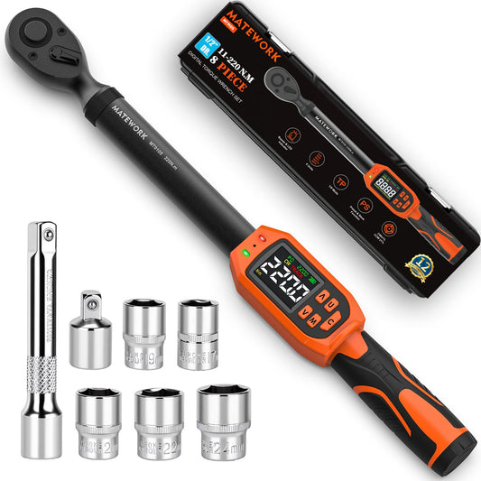 Matework 디지털 토크 렌치 세트 직각자 소켓 콤비네이션 세트 1번 사진