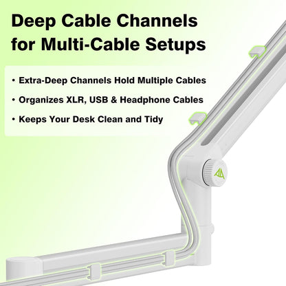 AA AUDIO ACCESSORY ABA01CW 화이트 붐 암 6.6lbs SM7B 6번 사진