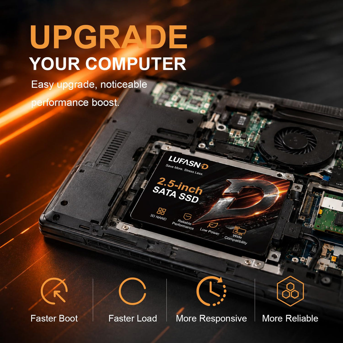 Lufasnd 내부 SATA SSD 2.5인치 6Gb/s 520MB/s 3번 사진