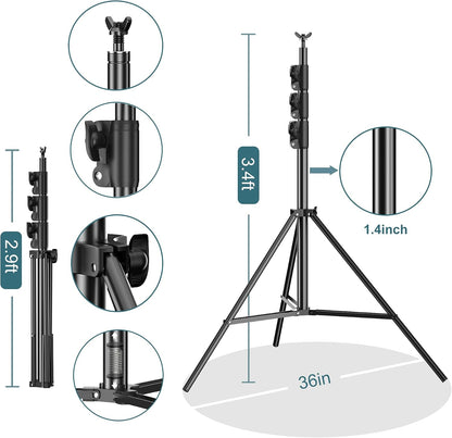 FUDESY 스튜디오 배경 10 x 10Ft 조절식 백드롭 스탠드 FDS3030B 3번 사진