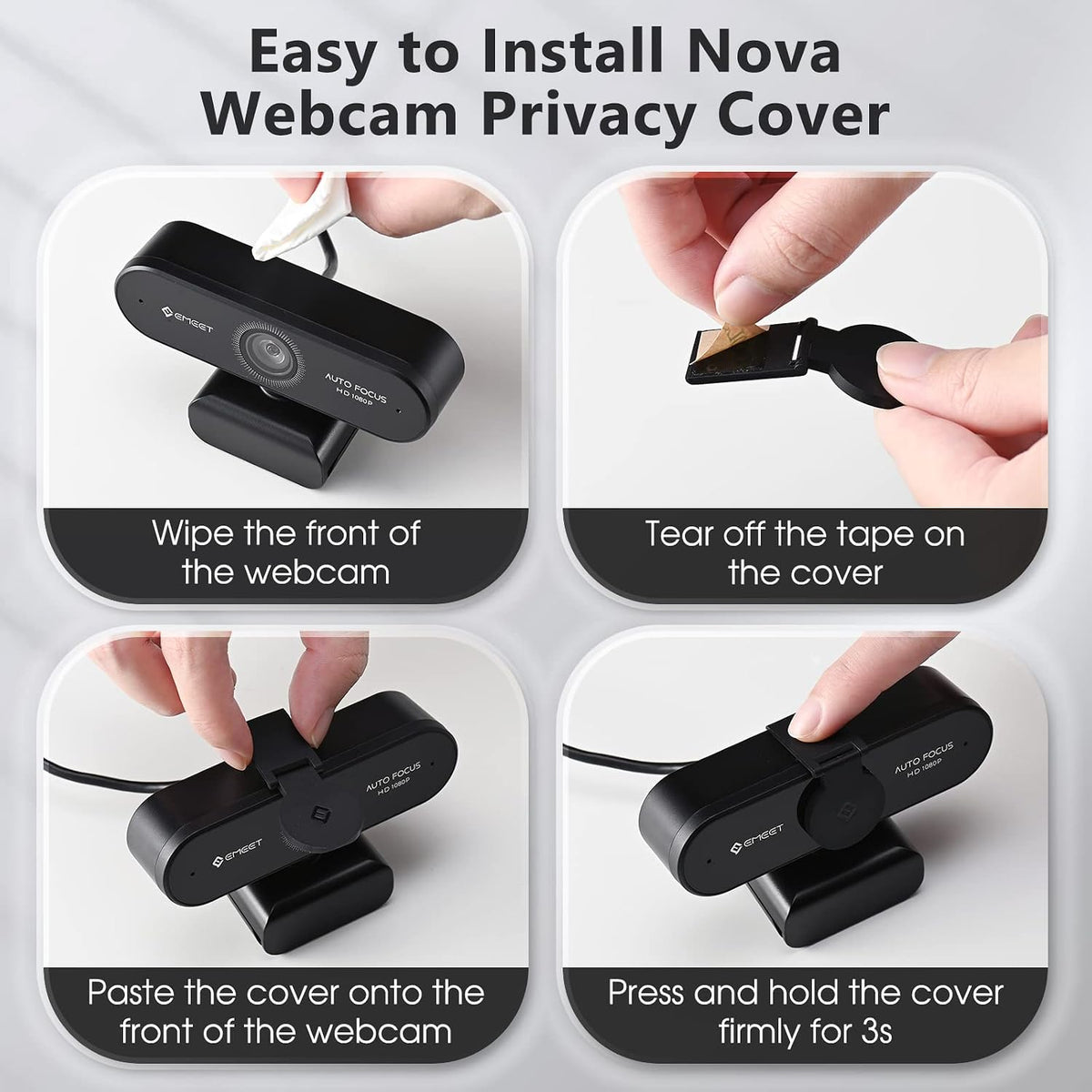EMEET NOVA 1080P 웹캠 오토포커스 96도 10번 사진