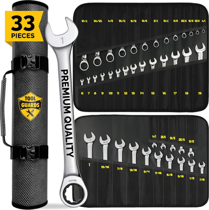 TOOLGUARDS 슬림 프로파일 라쳇 렌치 크롬 바나듐강 자동차 수리 배관용 1번 사진