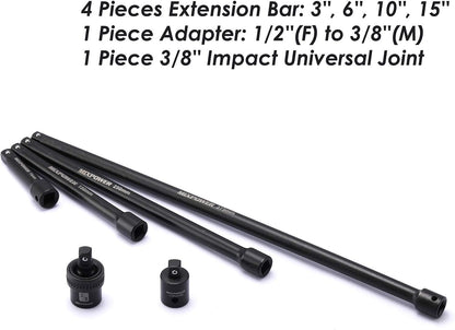 MIXPOWER MT029 소켓 렌치 세트 87pcs 3/8인치 CR-MO 딥 스탠다드 SAE 메트릭 7번 사진