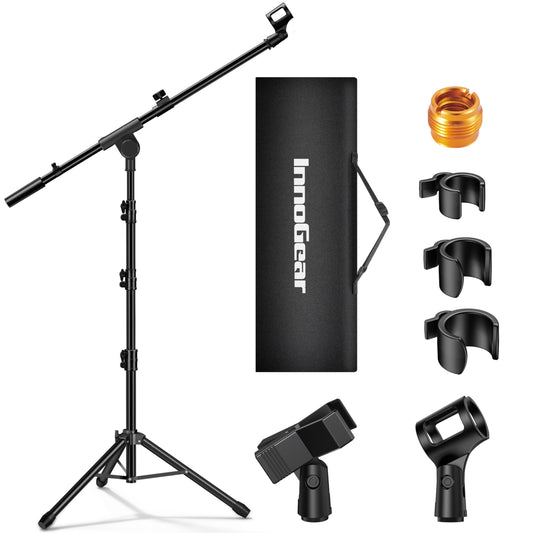 InnoGear 마이크 삼각대 붐 암 스탠드 28.1-66.1인치 SM58 SM48 Samson Q2U 1번 사진
