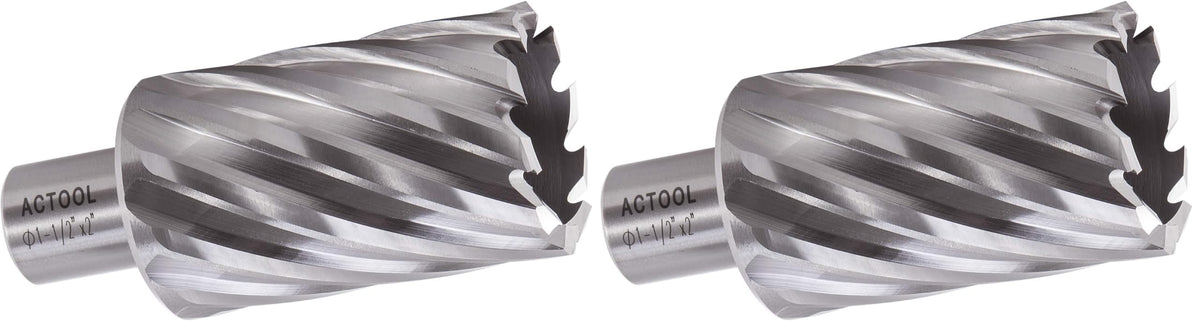 ACTOOL HSS 애뉼러 커터 절삭 깊이 2인치 웰던 생크 3/4인치 강철 구멍 가공 7번 사진