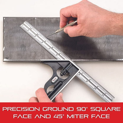 Starrett H11-1224 직각자 헤드 12인치 300mm 이상 콤비네이션 세트용 4번 사진