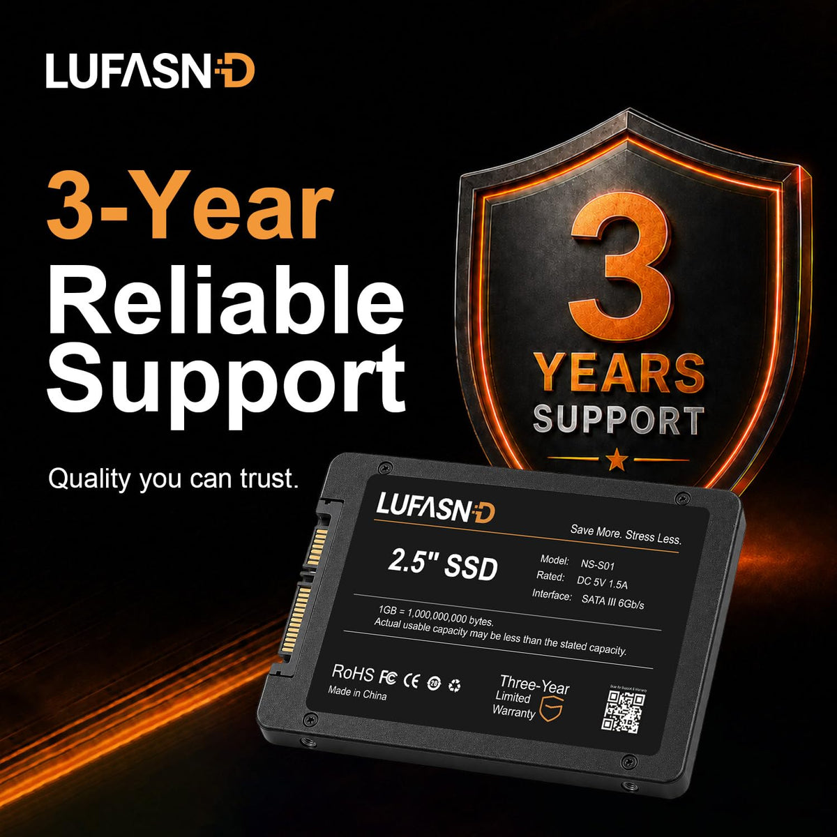 Lufasnd 내부 SATA SSD 2.5인치 6Gb/s 520MB/s 7번 사진