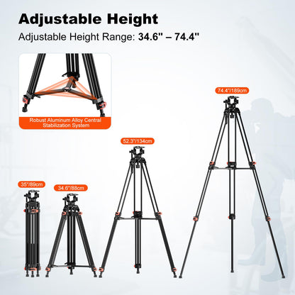 COMAN 카메라용 플루이드 헤드 삼각대 4번 사진