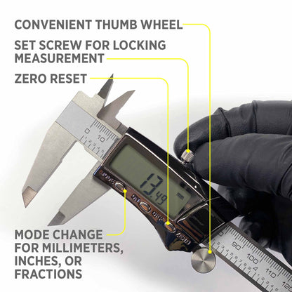 General Tools 147 디지털 캘리퍼스 6인치 초대형 LCD 3모드 3번 사진