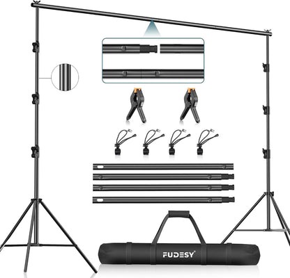 FUDESY 스튜디오 배경 10 x 10Ft 조절식 백드롭 스탠드 FDS3030B 1번 사진