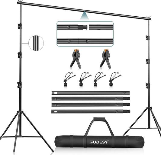 FUDESY 스튜디오 배경 10 x 10Ft 조절식 백드롭 스탠드 FDS3030B 1번 사진