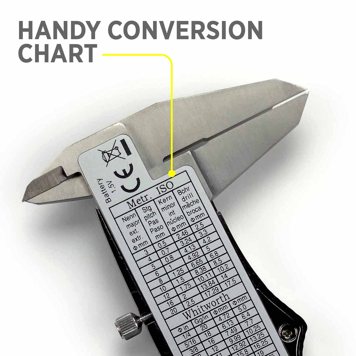 General Tools 147 디지털 캘리퍼스 6인치 초대형 LCD 3모드 4번 사진