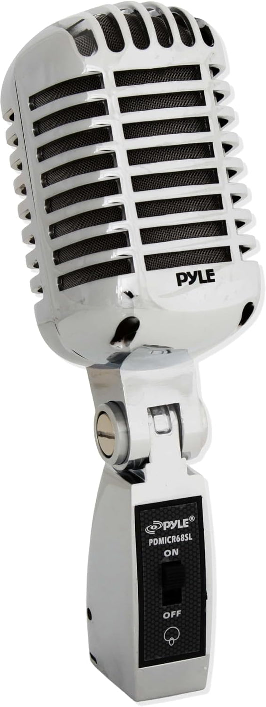 Pyle PDMICR68SL 클래식 레트로 다이나믹 보컬 마이크 1번 사진