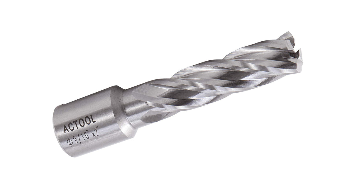 ACTOOL HSS 애뉼러 커터 절삭 깊이 2인치 웰던 생크 3/4인치 강철 구멍 가공