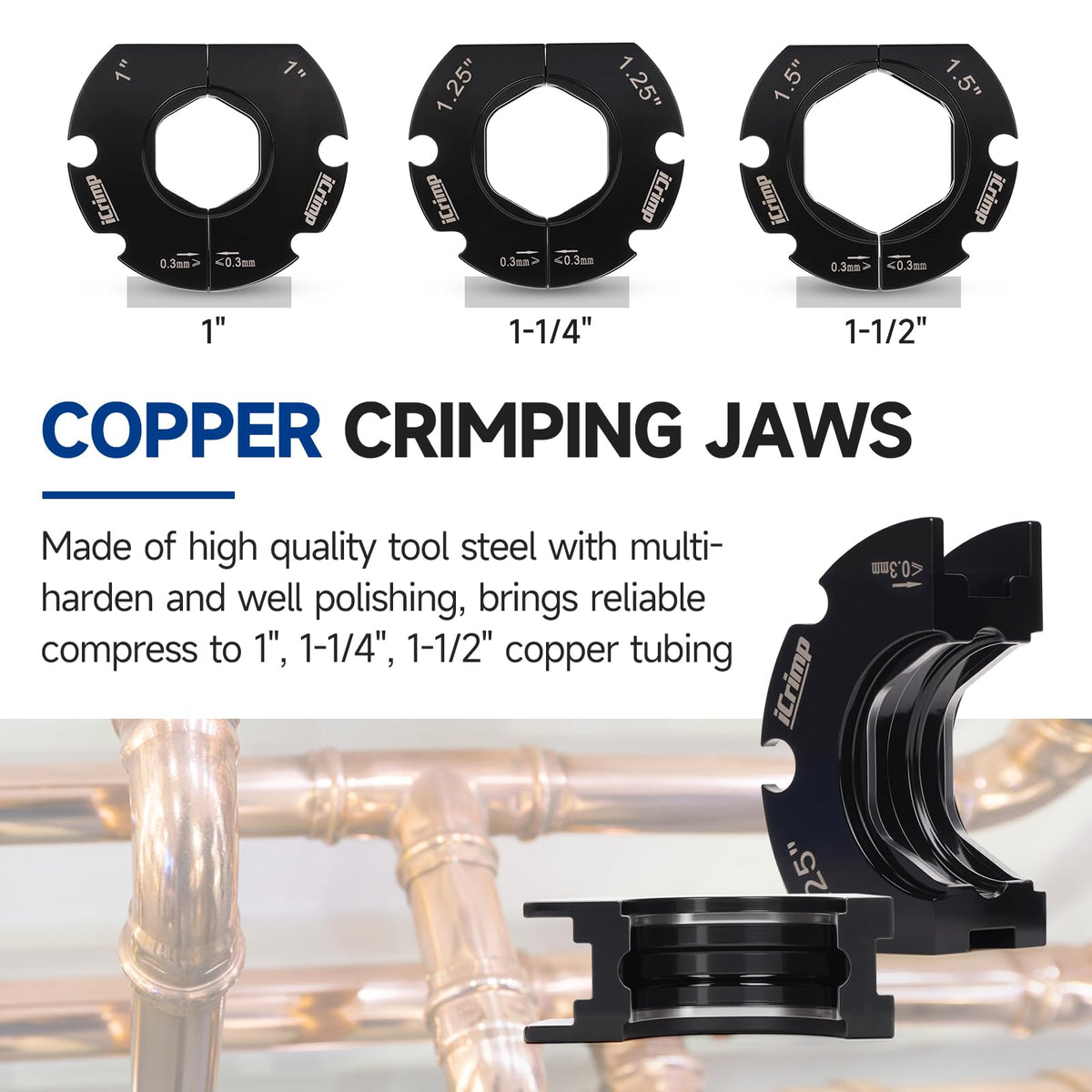 iCRIMP IWS-CF 구리 크림핑 툴 커터 포함 6번 사진