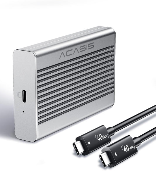 ACASIS 40Gbps M.2 NVMe SSD 인클로저 알루미늄 열 방출 핀 USB4 지원 TBU406 Pro 1번 사진